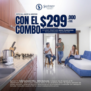 Reserva en Santorini Villas desde $299.000+IVA